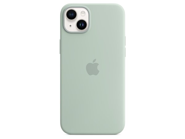 Apple iPhone 14 Plus Silikon Case mit MagSafe, Agavengrün