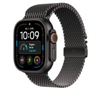 Apple Titan Milanaise Armband Schwarz