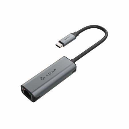 ADAM elements USB-C auf Ethernet Adapter (2,5 Gbit), Grau