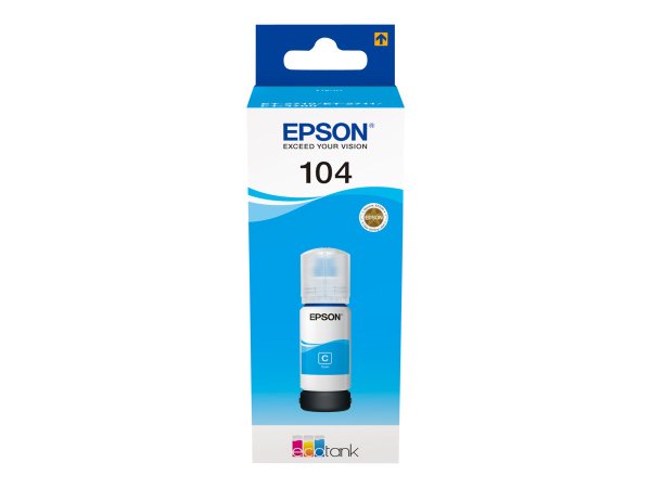 Epson EcoTank 104, Tintenpatrone für Epson EcoTank ET-14100, 1810, 2710, 2711, 2712, 2714, 2715, 272