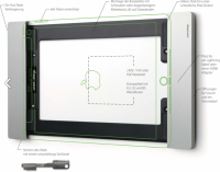 smart things sDock Fix A 10" Wandhalterung für Apple iPad 10,2" (2021 - 2019) / iPad Air (2019) / iP Silber