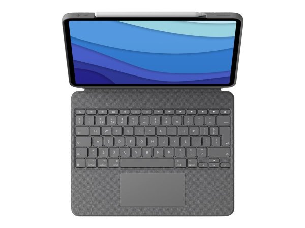 Logitech Combo Touch - Tastatur und Foliohülle - mit Trackpad - hintergrundbeleuchtet - Apple Smart 