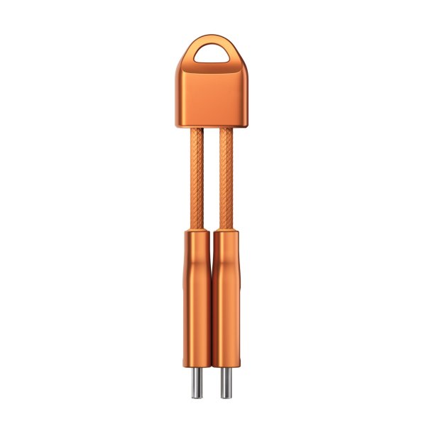 Nomad ChargeKey USB-C-auf-USB-C Lade- und Datenkabel Orange