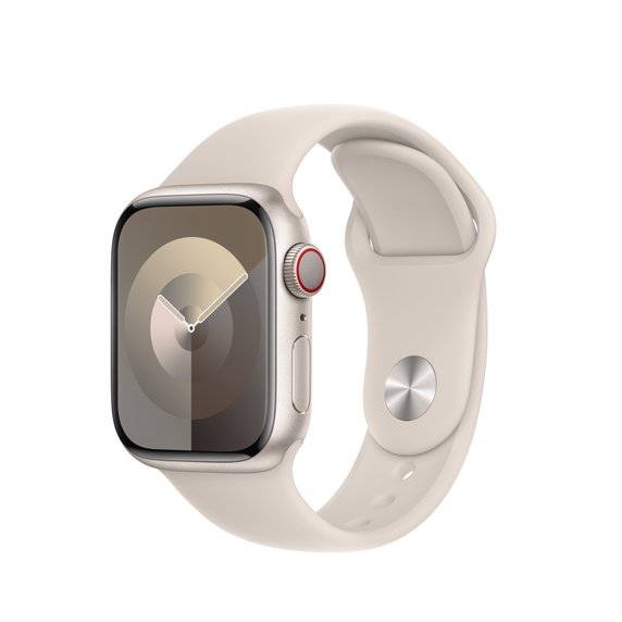 Apple Sportarmband für Apple Watch 41 mm, Polarstern, S/M (130-180 mm Umfang)
