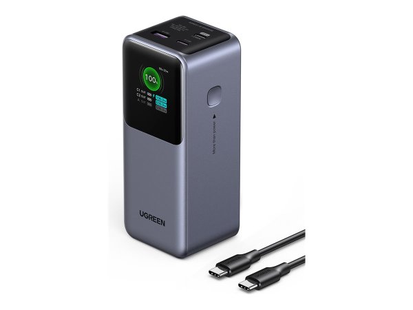 UGREEN Nexode PB721 20.000mAh 130W Fast Charging Powerbank 2x USB-C 1x USB-A inkl. Display