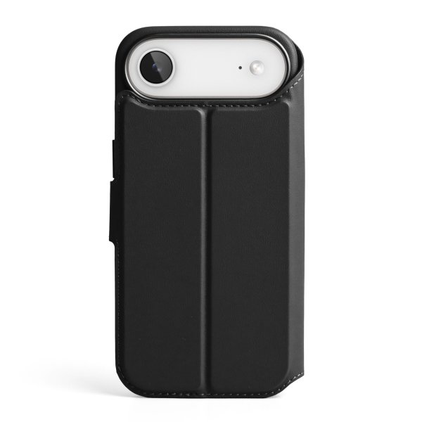 Vonmählen Vegan Leder Folio für Apple iPhone Air, Schwarz