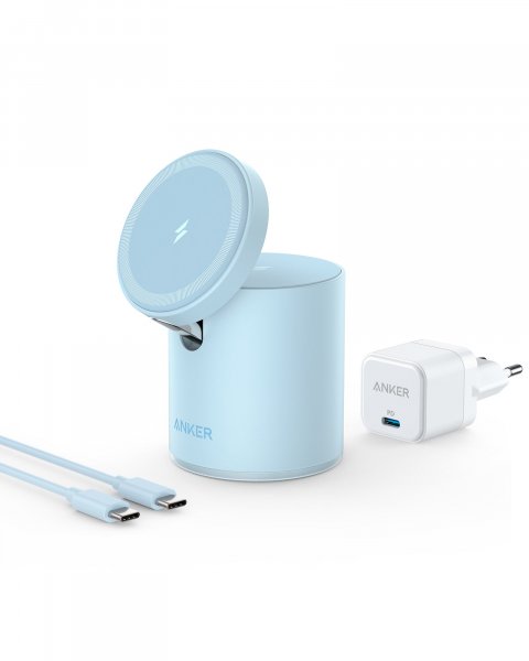 Anker MagGo 623 Kabelloses Ladegerät für Apple iPhone 12/iPhone 13 (alle Modelle) + Apple AirPods,