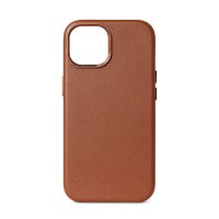Decoded Leder Case mit MagSafe für iPhone 15 Braun