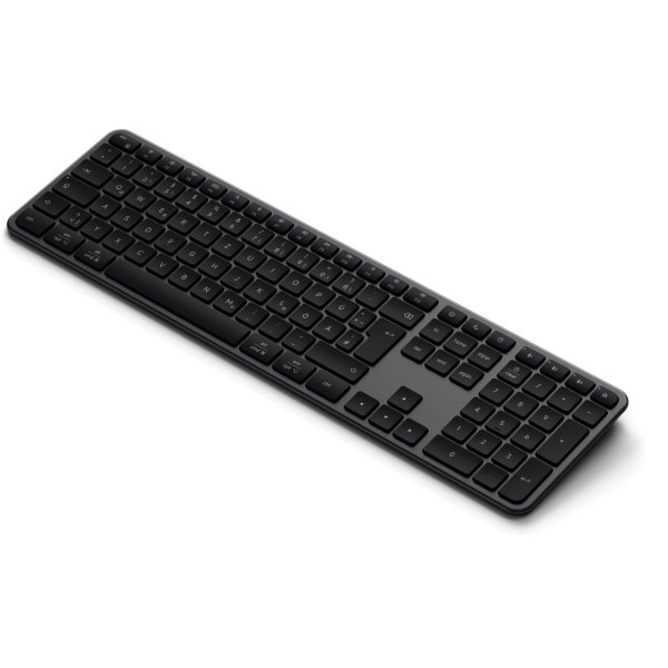 Satechi Slim EX3, Wireless Tastatur, Bluetooth, Deutsch, Space Schwarz