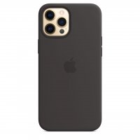 Apple Silikon Case für iPhone 12 Pro Max Schwarz