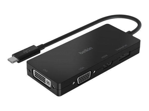 Belkin USB-C Video Adapter (4 in 1), Schwarz