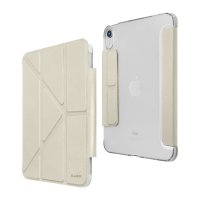 LAUT HUEX Folio Case für iPad mini (A17 Pro / 6. Gen) Cremeweiß