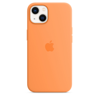 Apple Silikon Case für iPhone 13 Gelborange