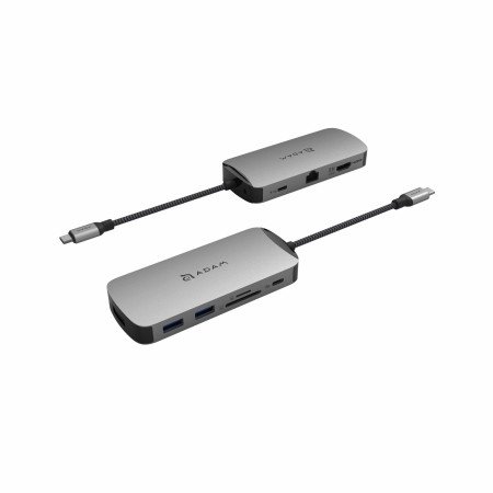 ADAM elements USB-C Hub (10 in 1 Adapter), Grau
