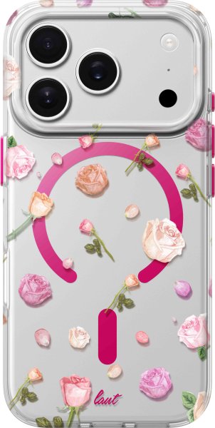 LAUT Blossom Luxe Case für Apple iPhone 17 Pro, Pink Roses