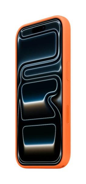 Apple iPhone 17 Pro Silikon Case mit MagSafe, Orange