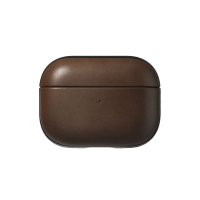 Nomad Modern Leder Case für Airpods Pro (2. Gen) Braun