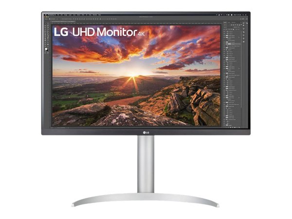 LG 27UP85NP-W, 27" LED-Monitor, 3840x2160 4K, Silber