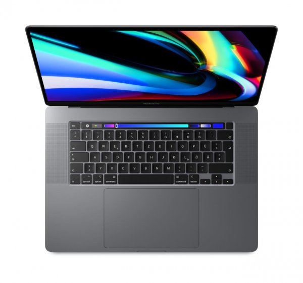 Apple MacBook Pro 16", Space Grau, 2,6 GHz 6-Core Intel Core i7 (9. Gen.), 16 GB, 512 GB SSD, Radeon