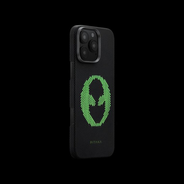 Pitaka Aries Tactile Woven Case aus kratzfester Aramidfaser für Apple iPhone 15 Pro, MagSafe-kompati