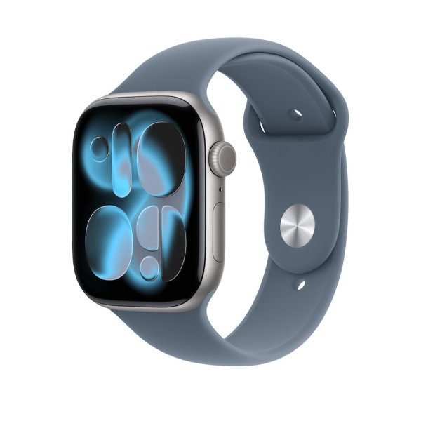 Apple Sportarmband für Apple Watch 46mm, Maritimblau, S/M (140-190 mm Umfang)
