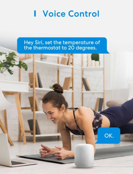 Meross Smart Thermostat Ventil Starter Set, inklusive Hub