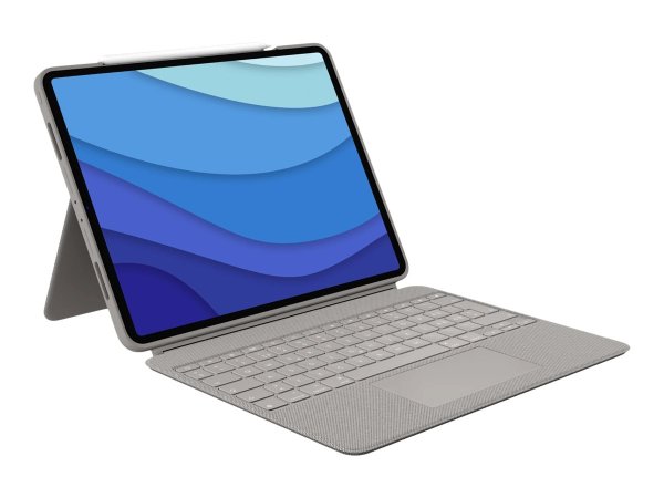 Logitech Combo Touch - Tastatur und Foliohülle - mit Trackpad - hintergrundbeleuchtet - Apple Smart 