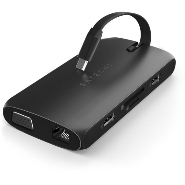 Satechi USB-C On-the-Go Multiport Adapter Black