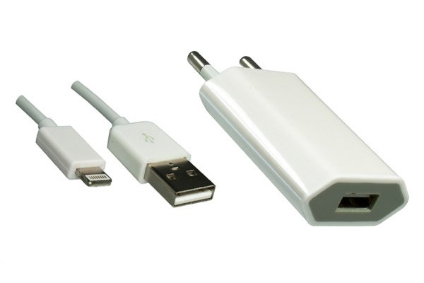 DINIC Kit für iPhone 5/6 / iPad mini, USB Kabel auf Lightning + Ladeadapter