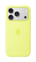 Apple iPhone 17 Pro Silikon Case mit MagSafe Neongelb